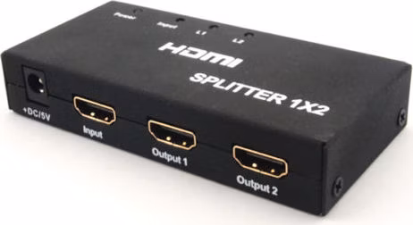 PremiumCord HDMI splitter 1-2 porty kovový s napájením, 4K, FULL HD, 3D