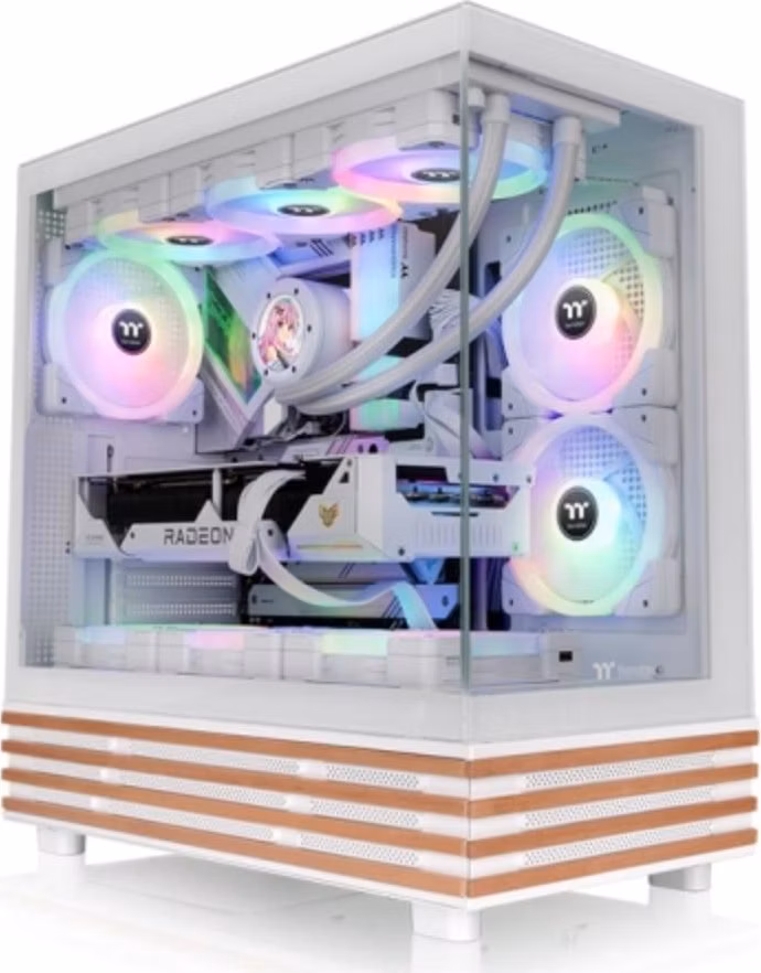 THERMALTAKE Case View 270 Plus WS ARGB, Průhledná bočnice, bílá