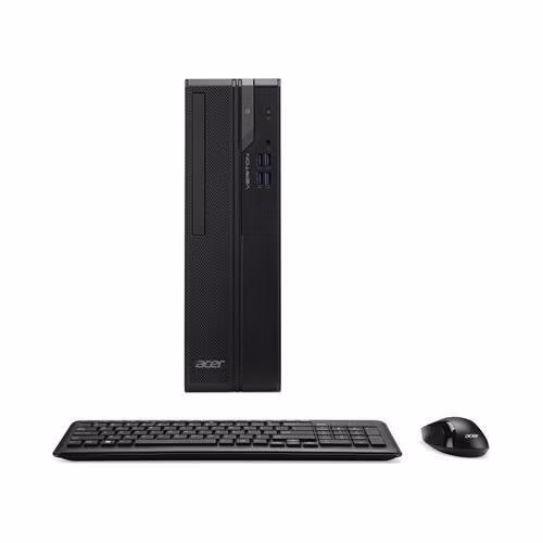 ACER PC Veriton VX2720G, i3-14100,8GB DDR4,256GB M.2 SSD,Wifi,DVD±RW,USB KB+mouse,W11P,180W,Black