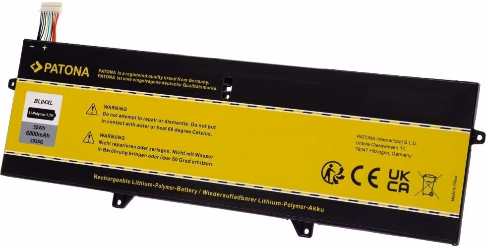PATONA baterie pro ntb HP EliteBook x360 1040 G5/G6 6800mAh Li-Pol 7,7V BL04XL