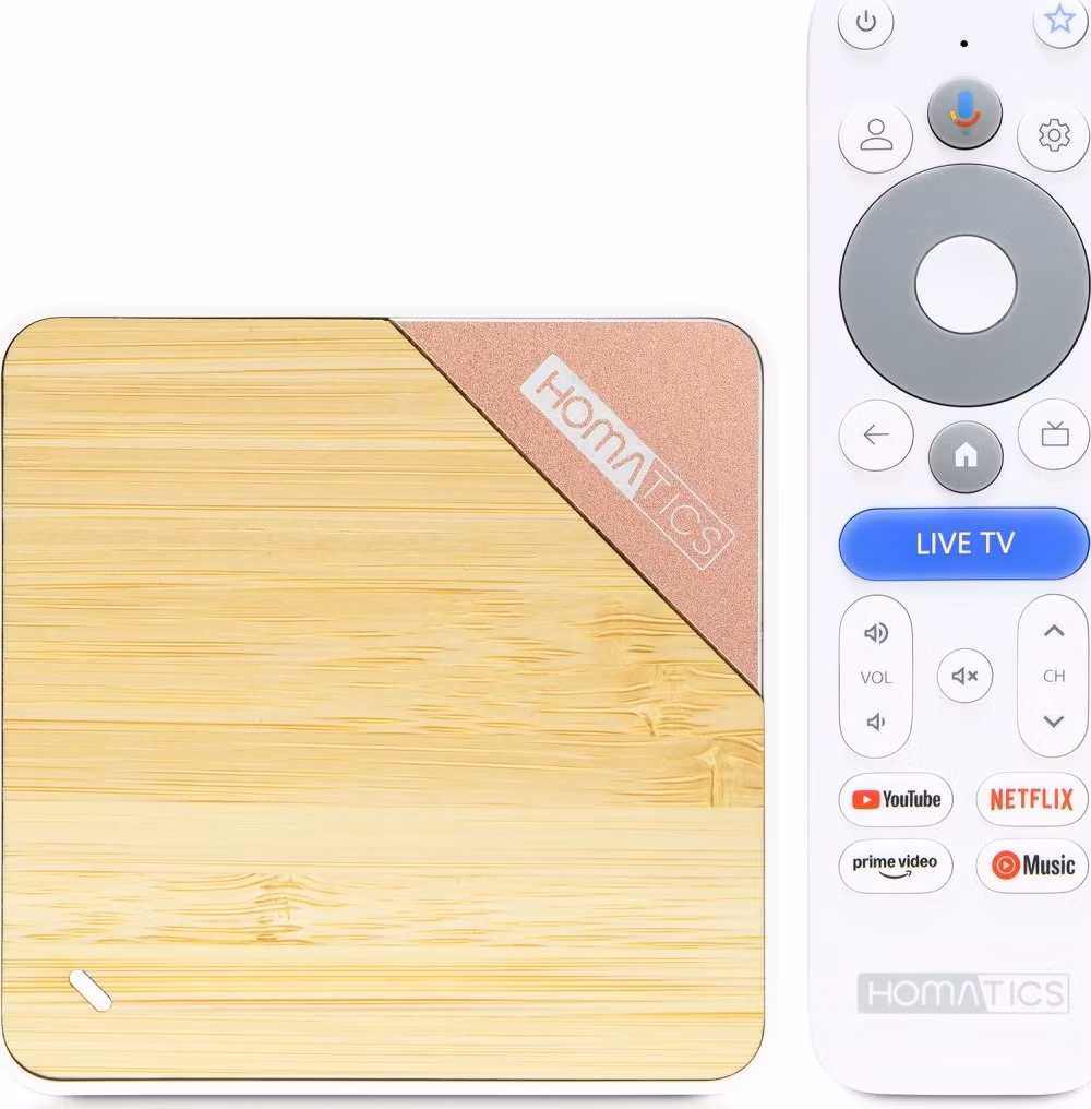 Homatics Box 4K V2 / 4K / Google TV 14 / 2GB RAM / 32GB eMMC / Wi-Fi 6 / Dolby Atmos