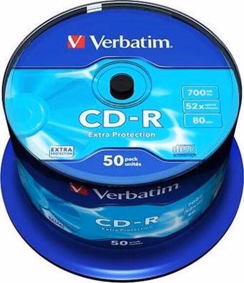VERBATIM CD-R 700MB, 52x, spindle 50 ks