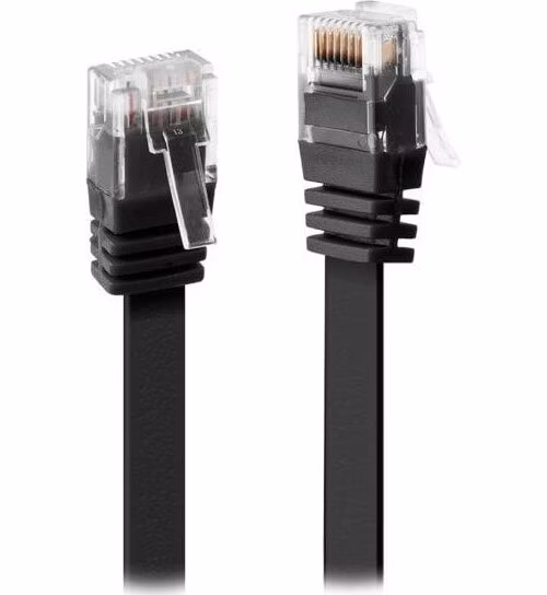 XtendLan Patch kabel Cat6 UTP 7m - černý plochý