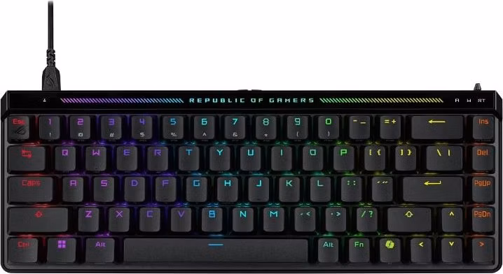 ASUS Klávesnice ROG FALCHION ACE HFX, Mechanická, Magnetický switch, USB, US, černá