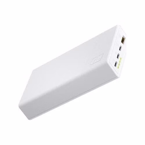 Green Cell GC PowerPlay 20S White Power Bank 20000mAh 22.5W PD USB C with Fast Charging Portable Phone Charger for iPhone 15 14