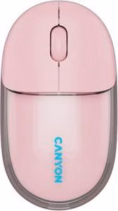 Canyon OnClick 24, 2v1 bezdrôtová optická myš Bluetooth / 2.4 GHz, 1.200 dpi, akumulátor 5.000 mAh, ružová