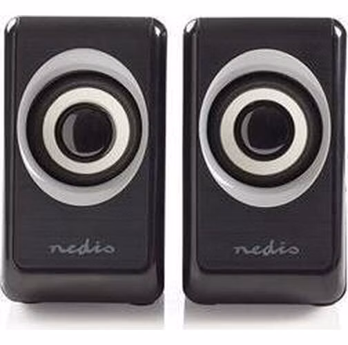 Nedis CSPR20020BK - PC reproduktor | 2.0 | 18 W | Jack 3,5 mm