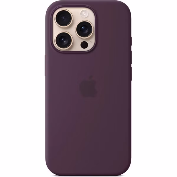 iPhone 16 Pro Max Silicone Case with MagSafe - Plum
