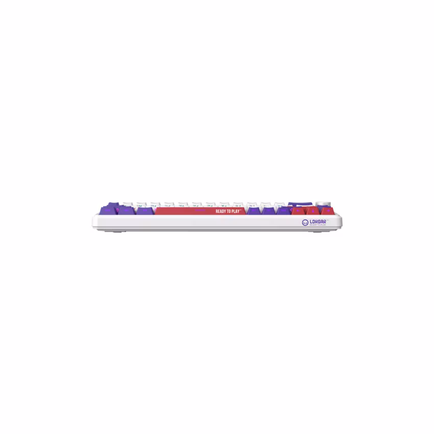 Lorgar KBA41MWH, mechanická herná klávesnica, 66 klávesov, Toxic Purple Switch, Hot-Swap, RGB, USB-C
