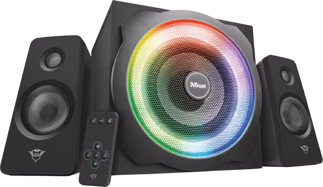 TRUST Reproduktory GXT 629 Tytan RGB Osvetlené 2.1 sada reproduktorov