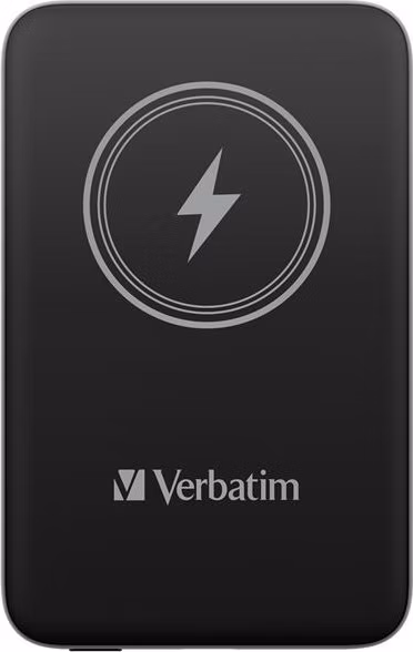 VERBATIM Powerbanka Charge 'n' Go, Magnetická, 10000 mAh, USB-C, Černá