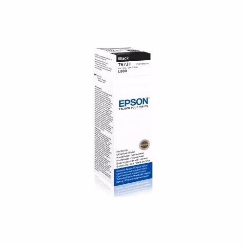 EPSON ink čer T6731 Black ink container 70ml pro L800/L1800 (Poškozený obal)