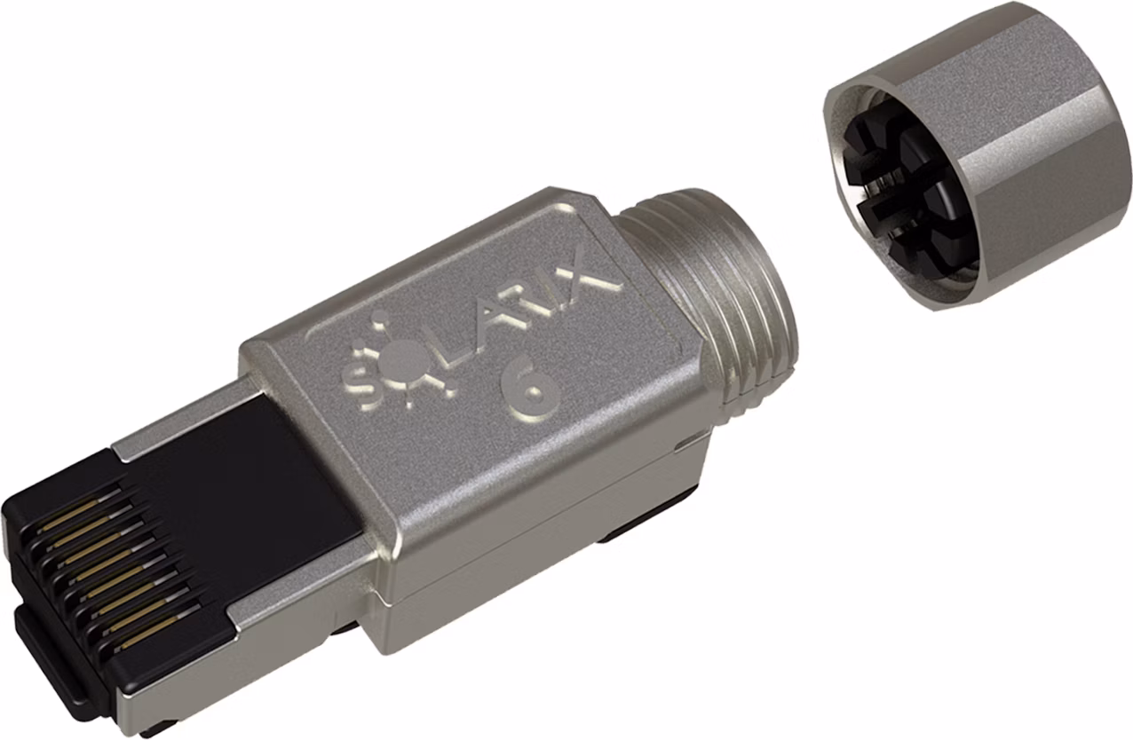 Konektor MPTL RJ45 CAT6 STP samorezný SXRJ45-6-STP-BK-SA-N