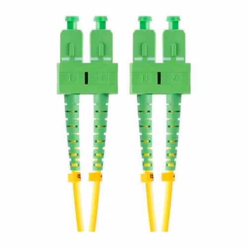 LANBERG optický patch cord SM SC/APC-SC/APC duplex 10m LSZH G657A1 průměr 3mm, barva žlutá