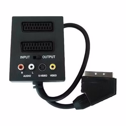 PremiumCord Adapter SCART/M-2xSCART+3xCINCH+Switch IN/OUT