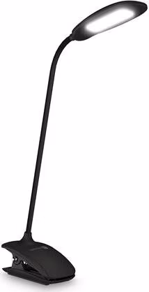 CONNECT IT CLIP stolní Led lampička s klipem, int. baterie, USB-C, ČERNÁ