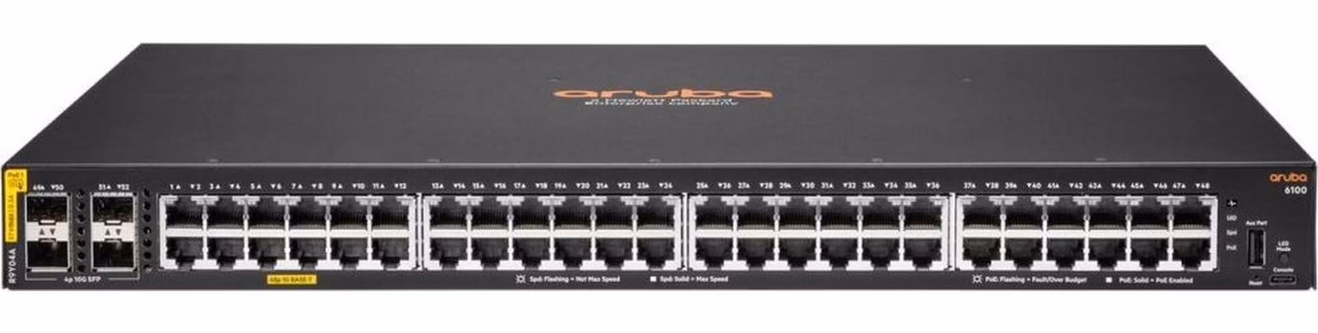 HPE Networking CX 6100 48G CL4 PoE 4SFP+ 740W