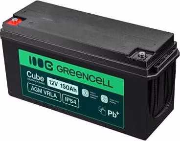 Green Cell AGM VRLA IP54 12V 150Ah baterie pro karavany, fotovoltaiku, solární panely a lodě