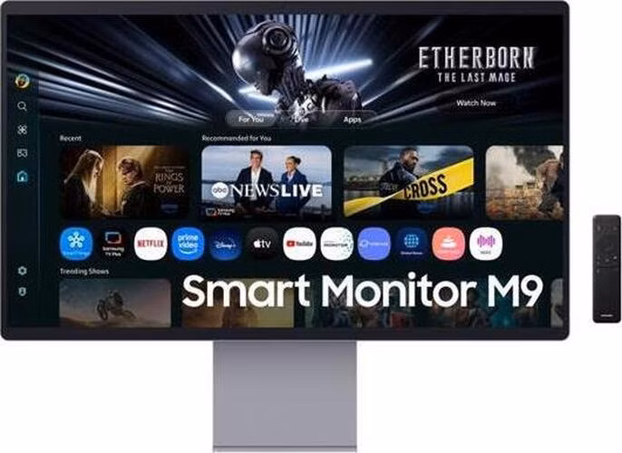 Samsung Smart Monitor M9 (M90F) 32" OLED 3840x2160 Mega DCR 0.03ms 250cd DP HDMI USB(90W) Wifi pivot strieborny