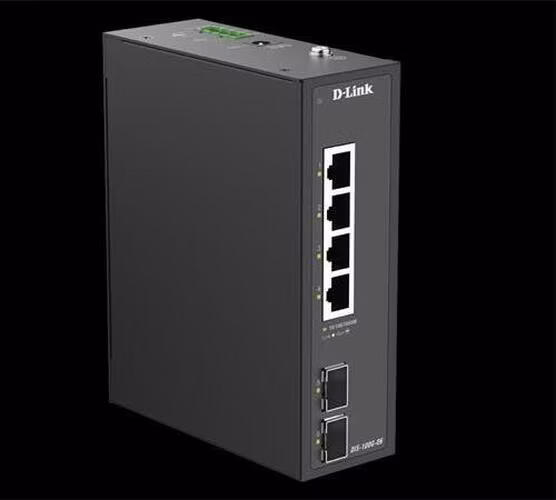 D-Link DIS-100G-06 Industrial 4-Port 1G + 2-Port 1G SFP Unmanaged Switch