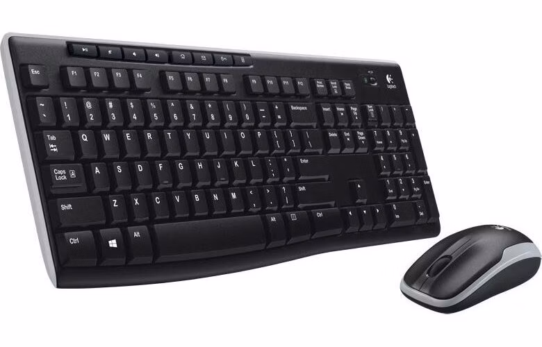 Logitech MK270 - bezdrôtová klávesnica a myš, kombo, CZ/SK