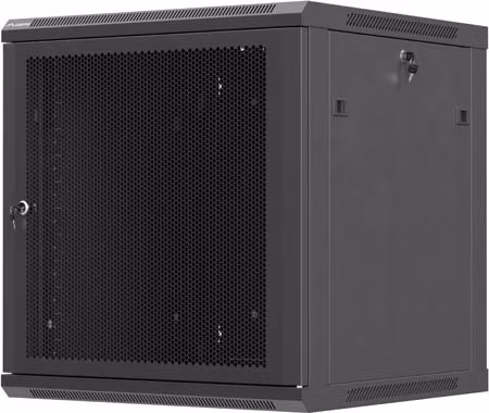 LANBERG NÁSTENNÁ INŠTALAČNÁ SKRIŇA 19" 12U 600X600 ČIERNE PERFOROVANÉ DVERE (PLOCHÉ BALENIE)