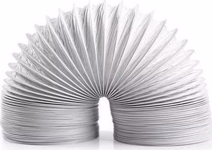 Nedis DRHO100BWT30 - PVC Hadice| 100 mm | 3.00 m | Vhodné pro: Air Ventilation / Tumble Dryers | Bílá