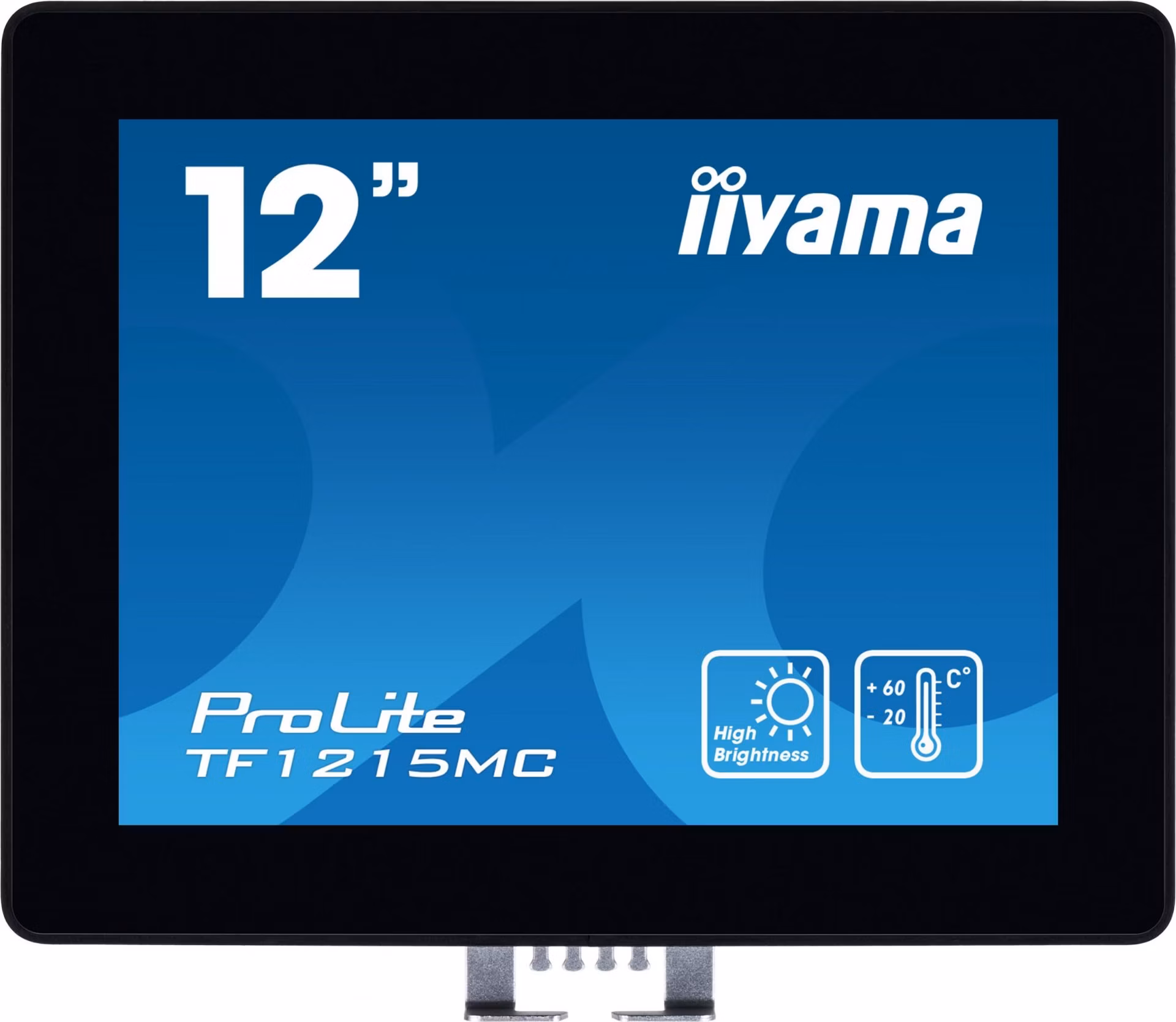12" iiyama TF1215MC-B1: IPS, XGA, capacitive, 10P, 540cd/m2, VGA, DP, HDMI, IP65, Ball Drop, černý