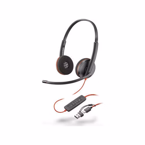 HP Poly BW 3220 Stereo USB-C HS +USB-C/A