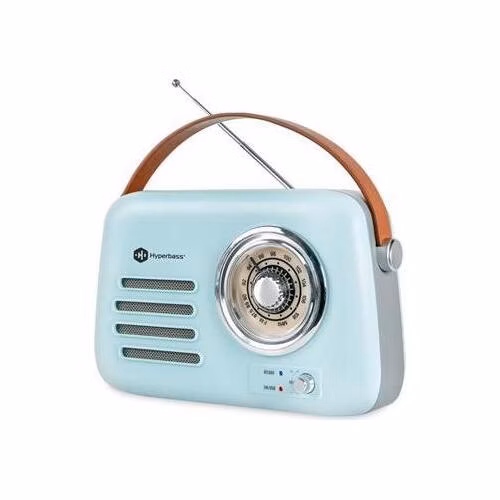 CONNECT IT Hyperbass RetroBEAT FM rádio a bezdrátový reproduktor TYRKYSOVÝ
