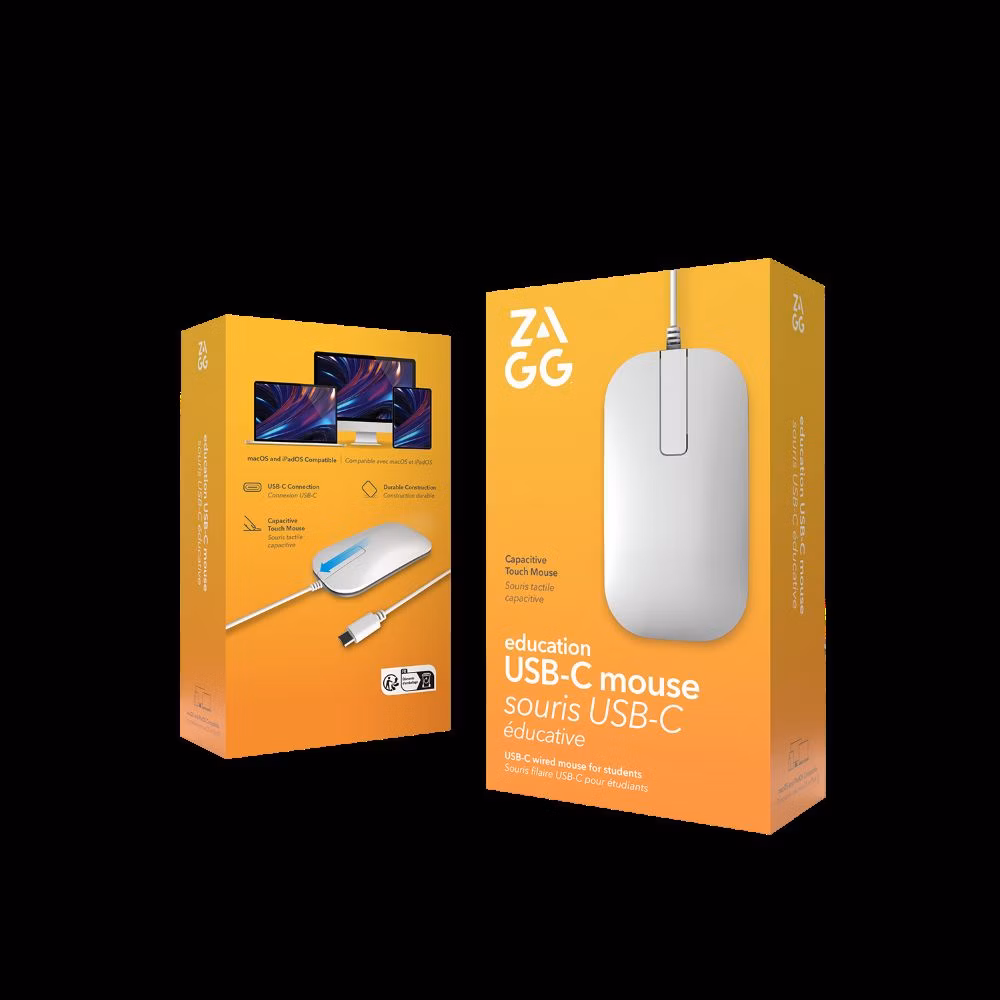 Wired USB-C Mouse Apple Education Silver UK