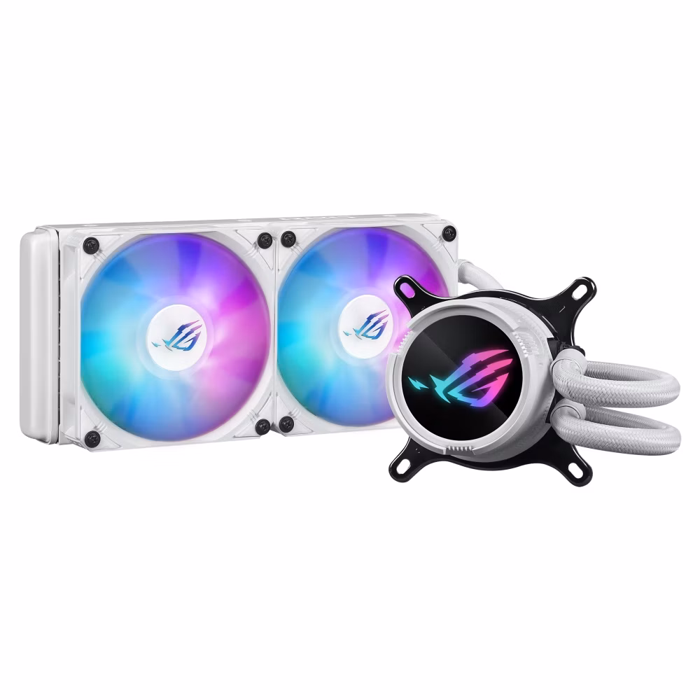 ASUS vodní chladič CPU AIO ROG STRIX LC III 240 ARGB WHITE, 2x120mm, LGA1851, AM5