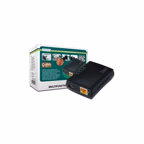 DIGITUS 1-Port. USB 2.0 - Multifunkční Síťový server