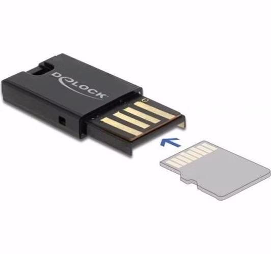 Delock USB 2.0 čtečka karet pro paměťové karty Micro SD