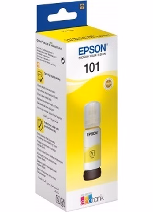 Epson inkoustová náplň/ T03V44A/ 101 EcoTank/ L6160/ L6170/ L6190/ L4150/ L4160/ Žlutá