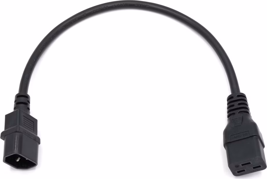 XtendLan propojovací kabel 230V C19 na C14, černý