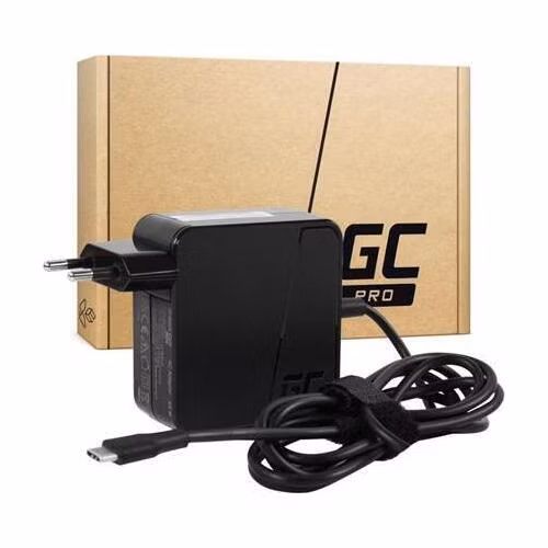 Green Cell napájecí zdroj PRO USB-C 65W nabíječka pro notebooky, tablety, telefony