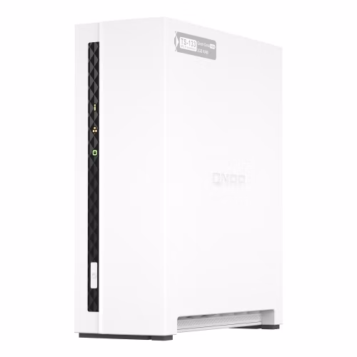 QNAP TS-133 (4core 1,8GHz + NPU, 2GB DDR4 RAM, 1x SATA, 1x GbE, 1x USB 2.0, 1x USB 3.2)