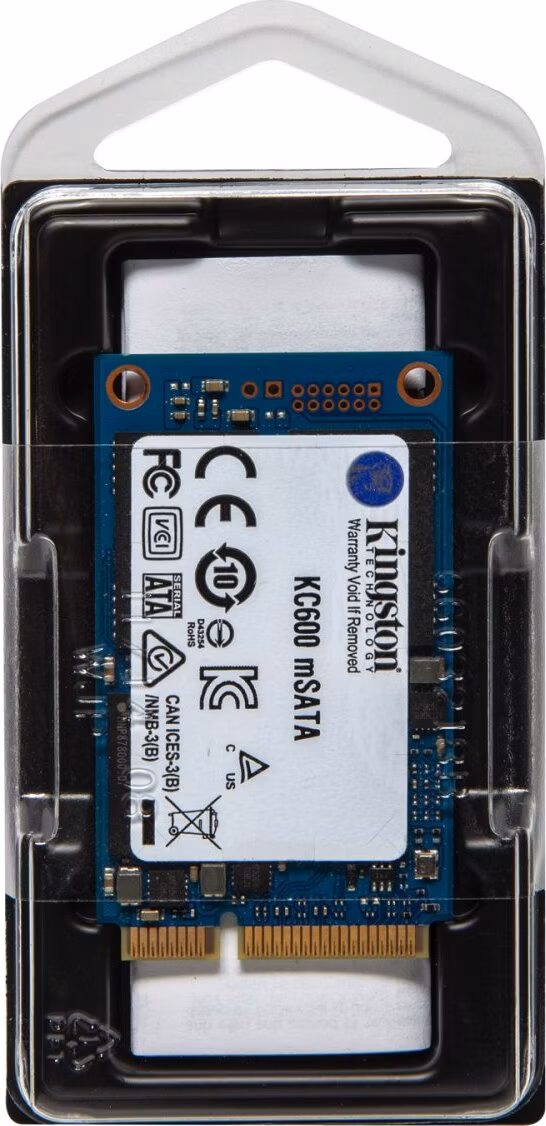 Kingston 256GB SSD KC600 mSATA, 2.5" ( r550 MB/s, w500 MB/s ))