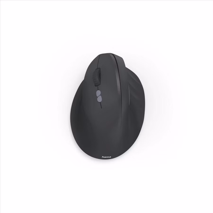 Hama vertikálna ergonomická bezdrôtová myš EWM-600L, pre ľavákov, nabíjacia, čierna