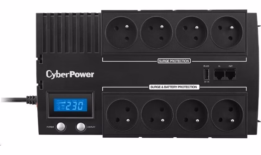 CyberPower BRICs Series II SOHO LCD UPS 1000VA/600W, české zásuvky