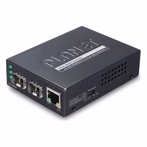 OPRAVENÉ - Planet GT-1205A konvertor 1x 10/100/1000Base-T / 2x SFP
