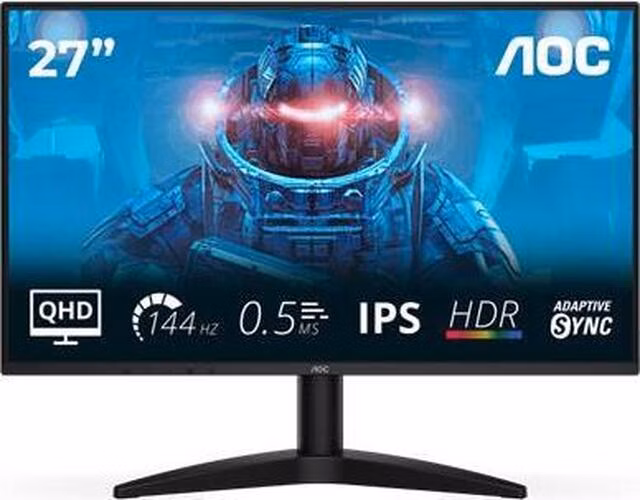AOC LCD herní Q27B36X 27" IPS/2560x1440@144Hz/0,5ms/300cd/HDMI/DP/VESA