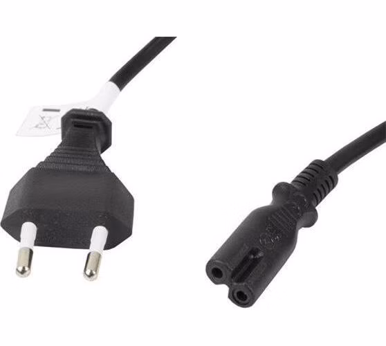 LANBERG CEE 7/16 na IEC 320 C7 EURO (RADIO) POWER CORD 3M VDE černý