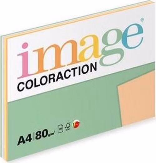 Spare Print Image Coloraction kancelářský papír A4/80g, Mix pastelový 5x20, mix - 100