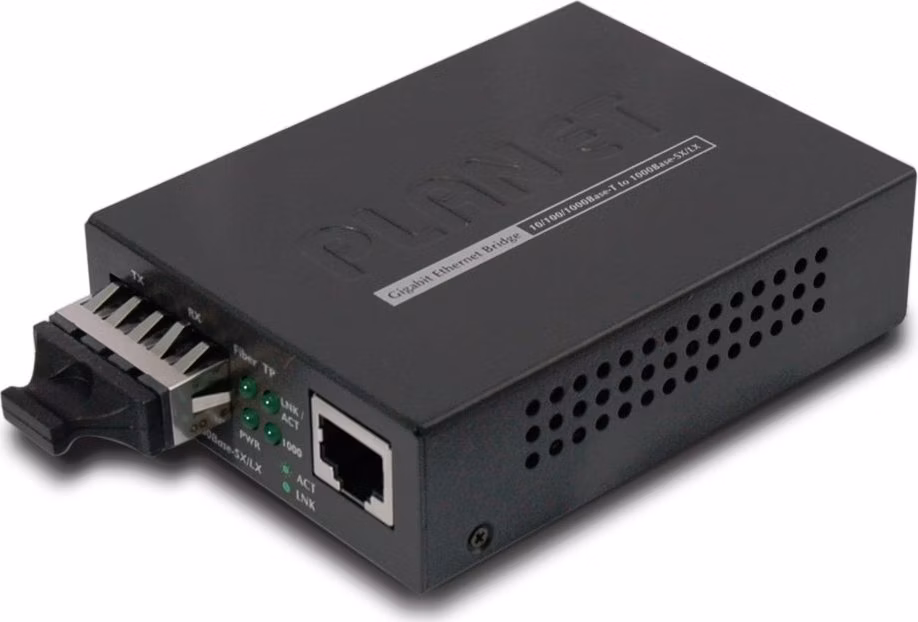 Planet GT-802 opto konvertor 10/100/1000Base-T - 1000Base-SX, SC, multimode, 220/550 m