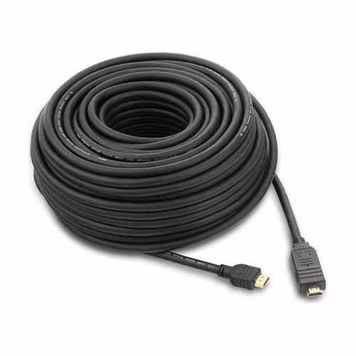 PremiumCord HDMI High Speed + Ethernet kabel se zesilovačem/ AWG24/ 3x stínění/ M/M/ zlacené konektory/ 30m/ černý