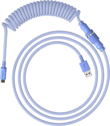 HyperX USB-C spirálový kabel světle fialový