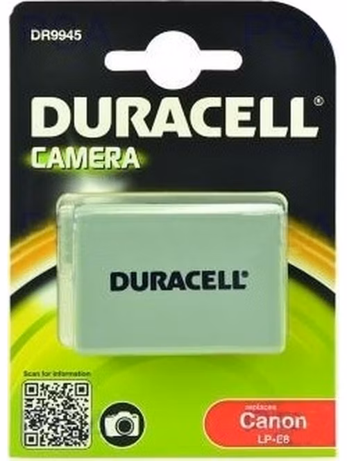 DURACELL Baterie - DR9945 pro Canon LP-E8, černá, 1020 mAh, 7.4V