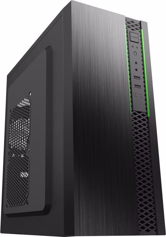 EUROCASE skříň ML N6-550B, Midi Tower, 2x USB 3.0, 2x audio, bez zdroje